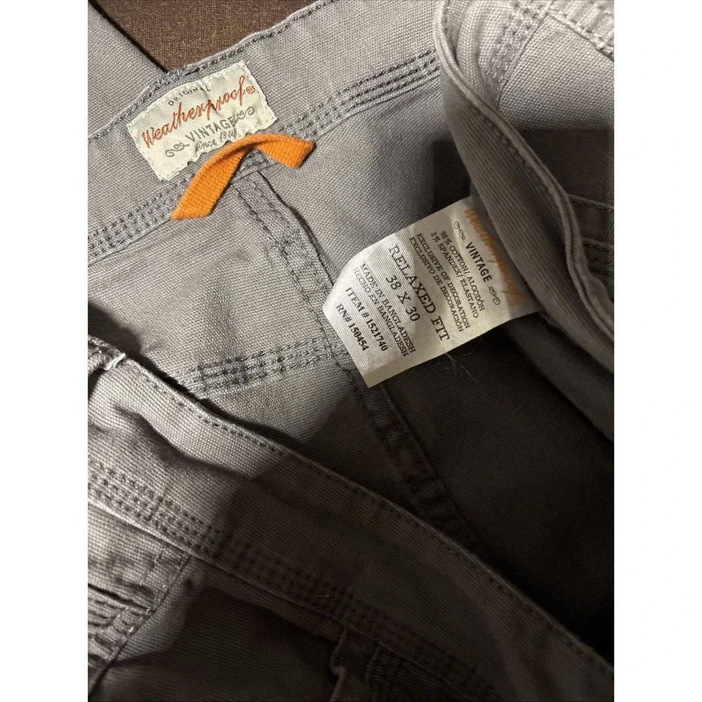 Weatherproof Vintage Flex Utility Pants Mens Relaxed Fit Stretch 5-Pocket Canvas